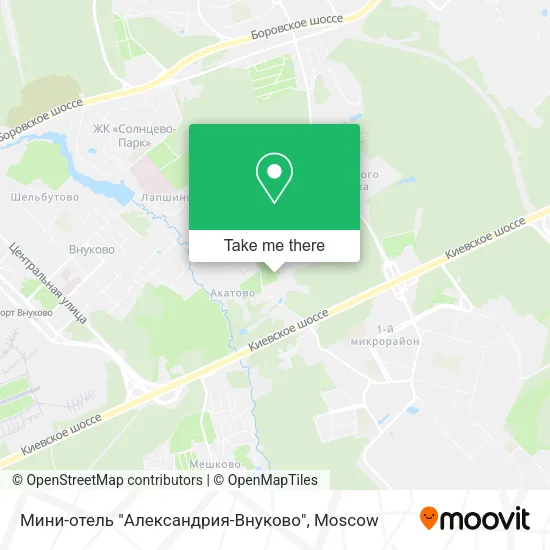 Мини-отель "Александрия-Внуково" map