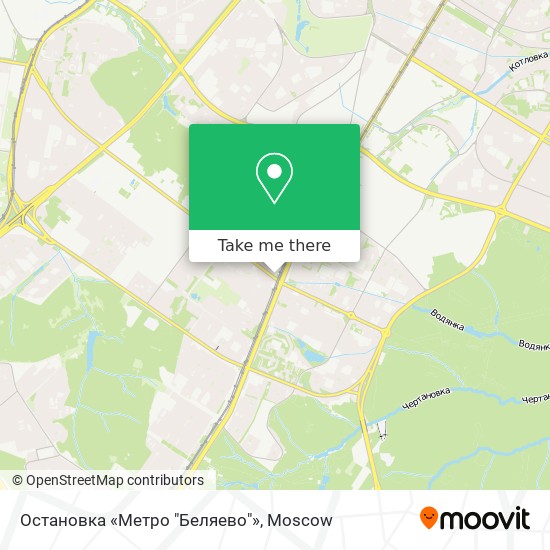 Остановка «Метро "Беляево"» map