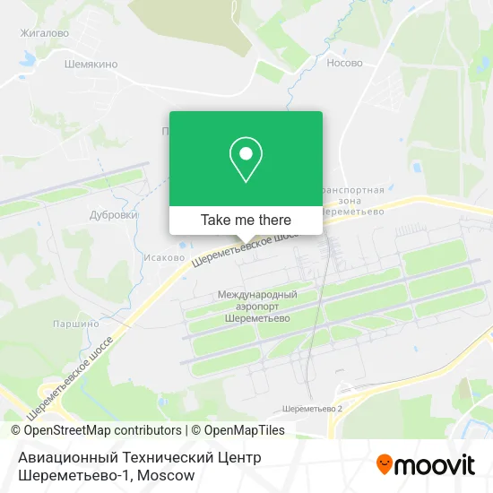 Авиационный Технический Центр Шереметьево-1 map