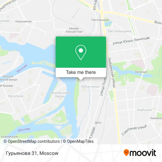 Гурьянова 31 map