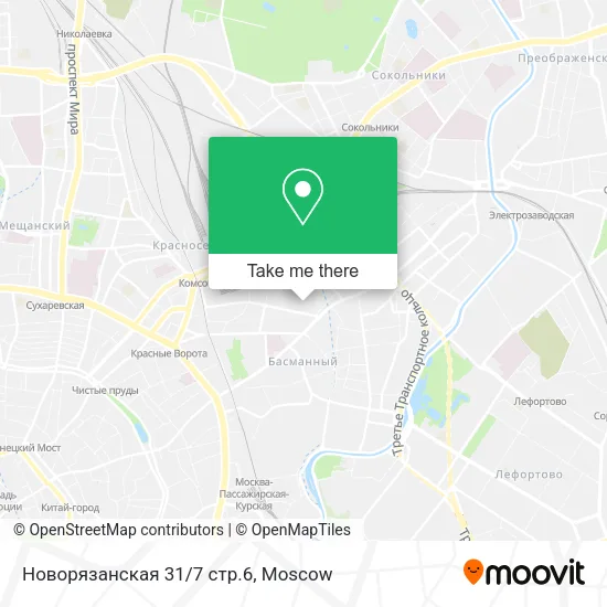 Новорязанская 31/7 стр.6 map