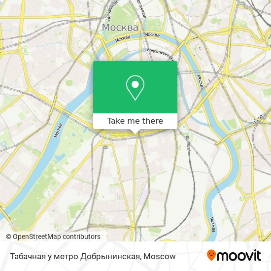 Табачная у метро Добрынинская map