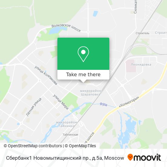 Сбербанк1 Новомытищинский пр., д.5а map