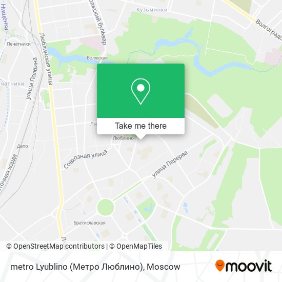 metro Lyublino (Метро Люблино) map