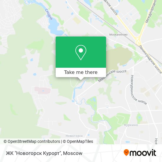 ЖК "Новогорск Курорт" map