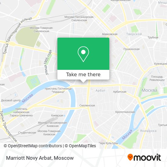 Marriott Novy Arbat map