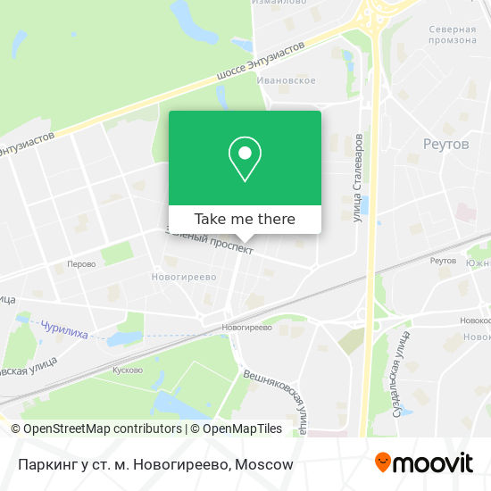 Паркинг у ст. м. Новогиреево map