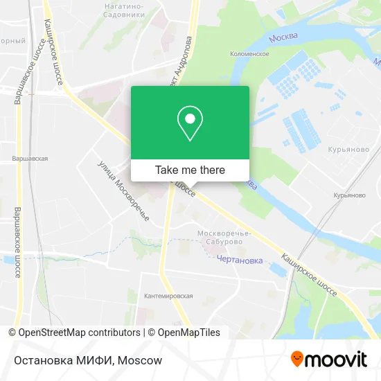 Остановка МИФИ map