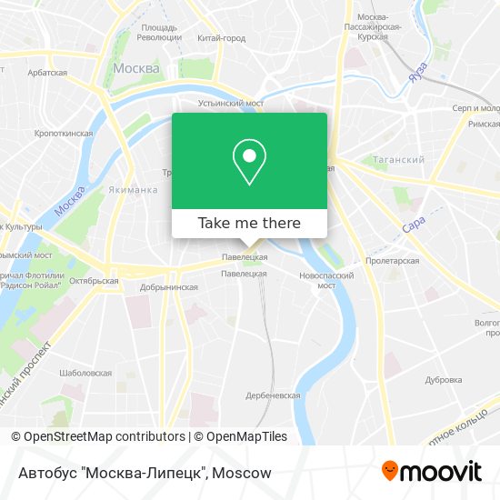 Автобус "Москва-Липецк" map