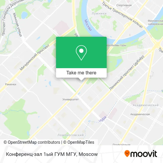 Конференц-зал 1ый ГУМ МГУ map