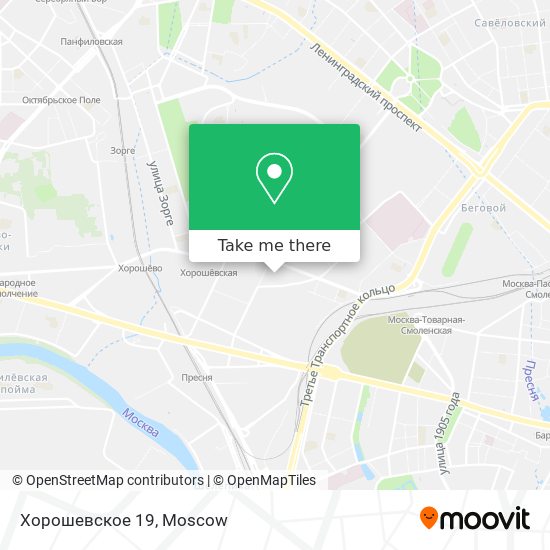 Хорошевское 19 map