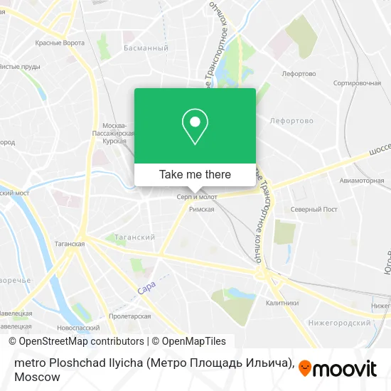 metro Ploshchad Ilyicha (Метро Площадь Ильича) map