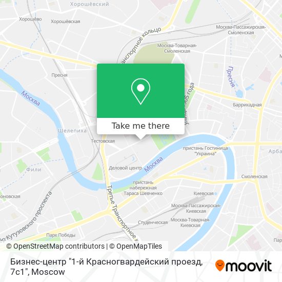 Бизнес-центр "1-й Красногвардейский проезд, 7с1" map