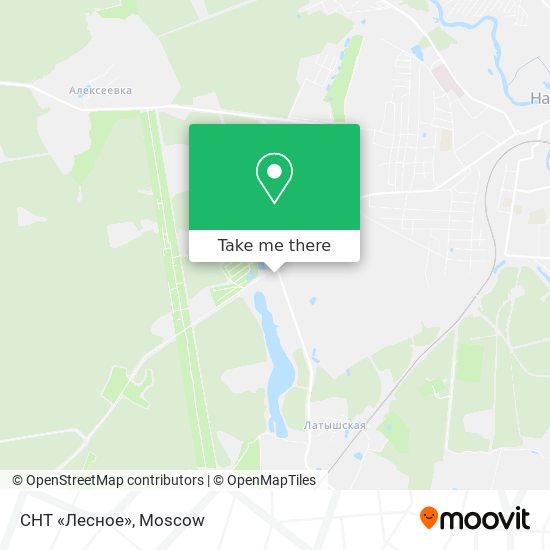 СНТ «Лесное» map