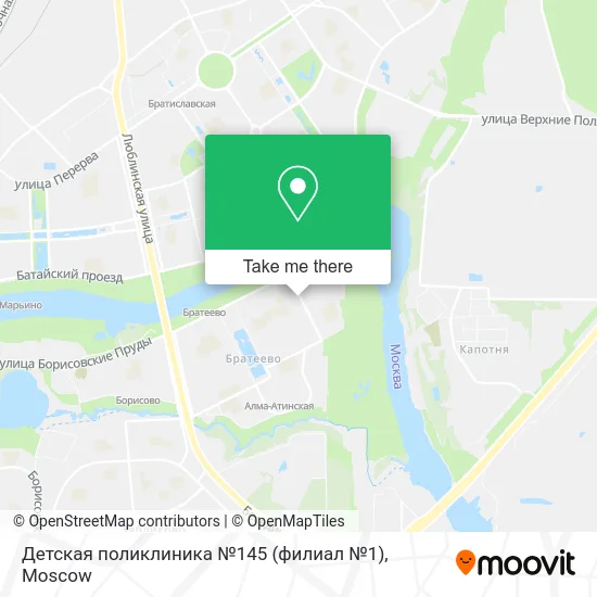Детская поликлиника №145 (филиал №1) map