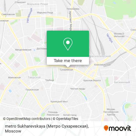 metro Sukharevskaya (Метро Сухаревская) map