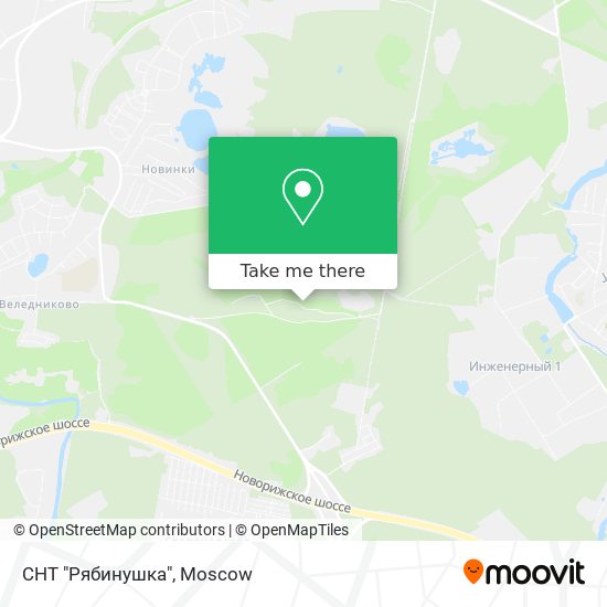 СНТ "Рябинушка" map