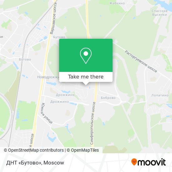 ДНТ «Бутово» map