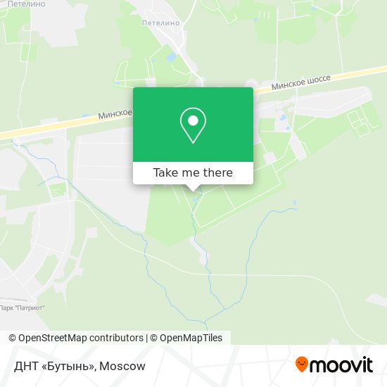 ДНТ «Бутынь» map