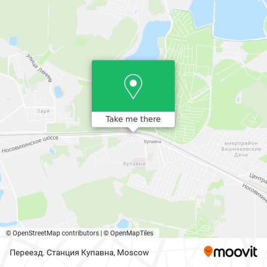 Переезд. Станция Купавна map