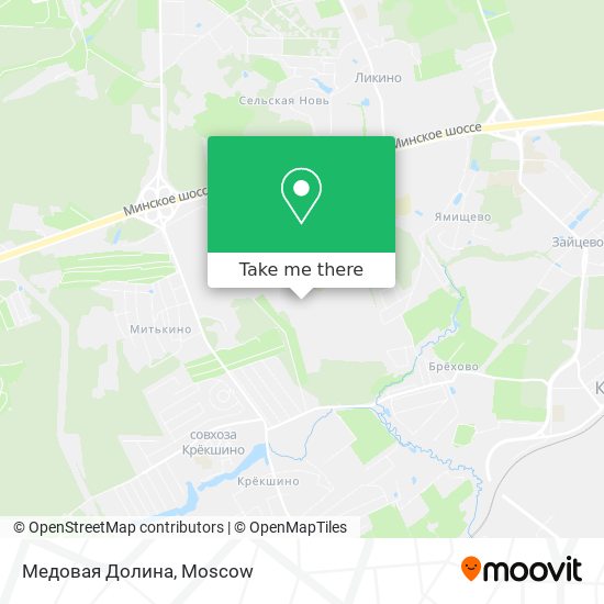 Медовая Долина map