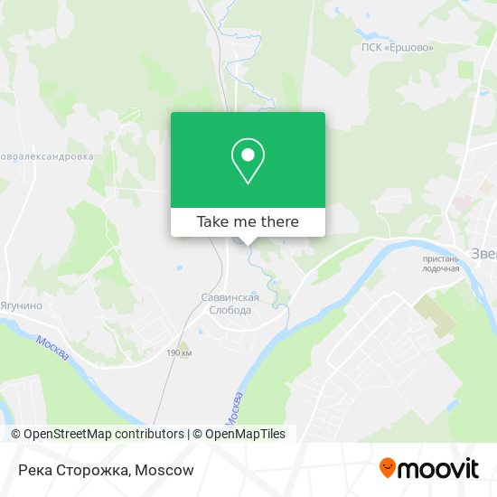 Река Сторожка map