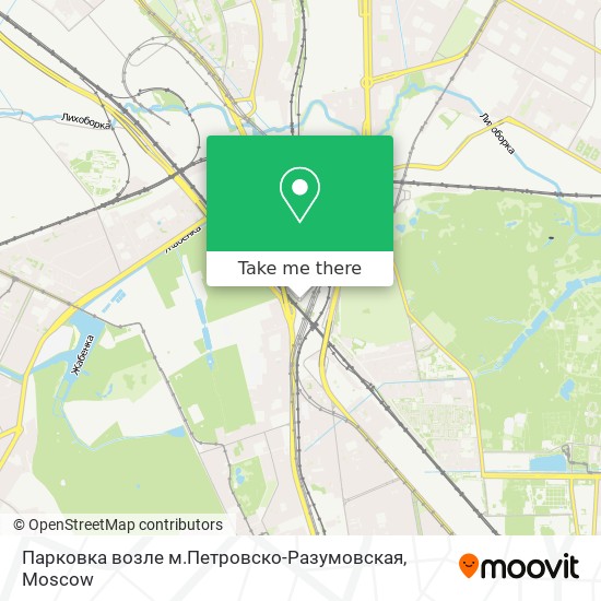 Парковка возле м.Петровско-Разумовская map