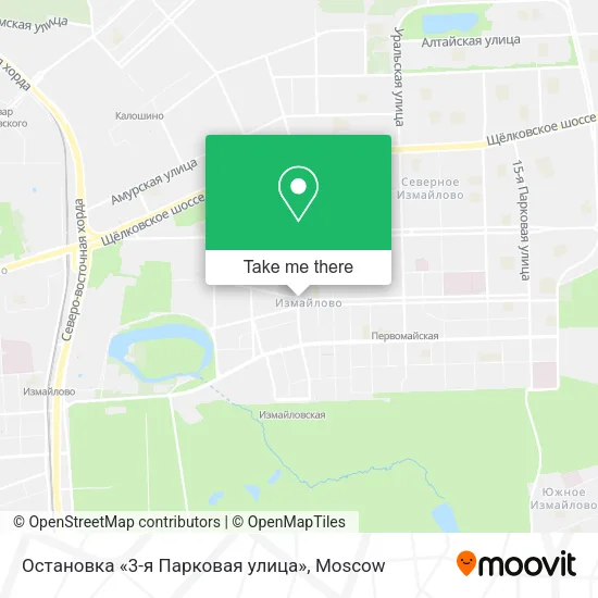 Остановка «3-я Парковая улица» map
