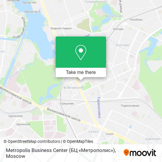 Metropolis Business Center (БЦ «Метрополис») map