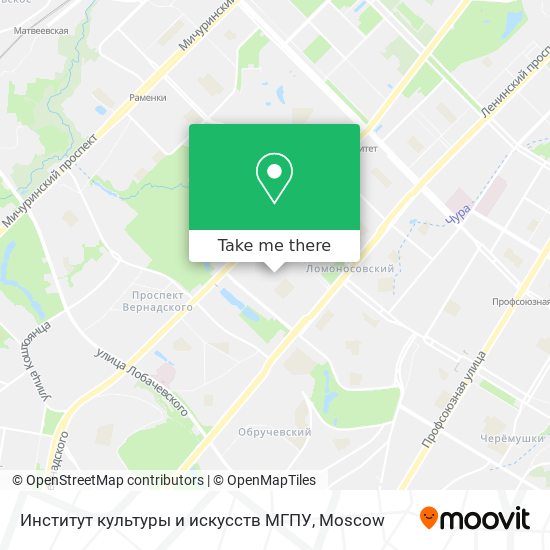 Институт культуры и искусств МГПУ map