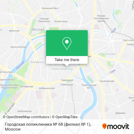 Городская поликлиника № 68 (филиал № 1) map