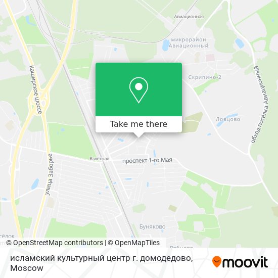 исламский культурный центр г. домодедово map