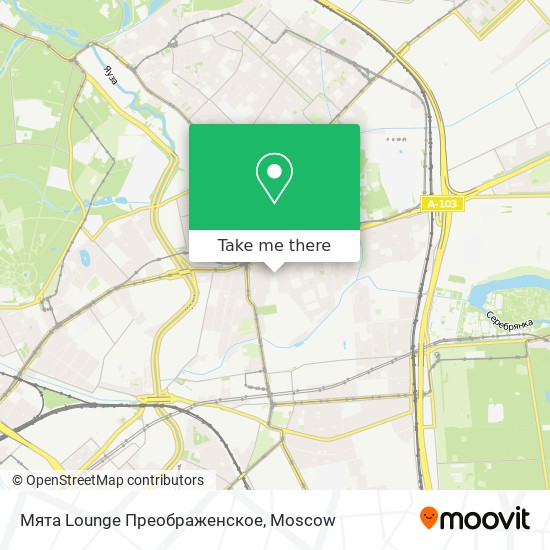 Мята Lounge Преображенское map