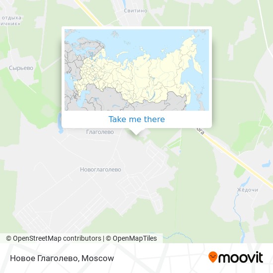 Новое Глаголево map