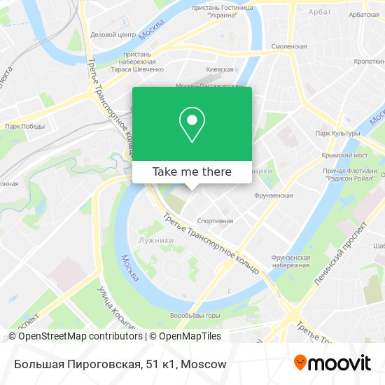 Большая Пироговская, 51 к1 map