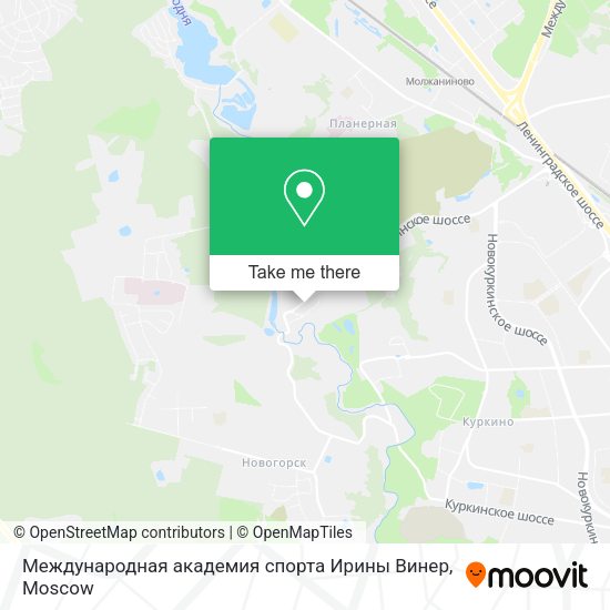 Международная академия спорта Ирины Винер map