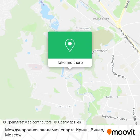 Международная академия спорта Ирины Винер map
