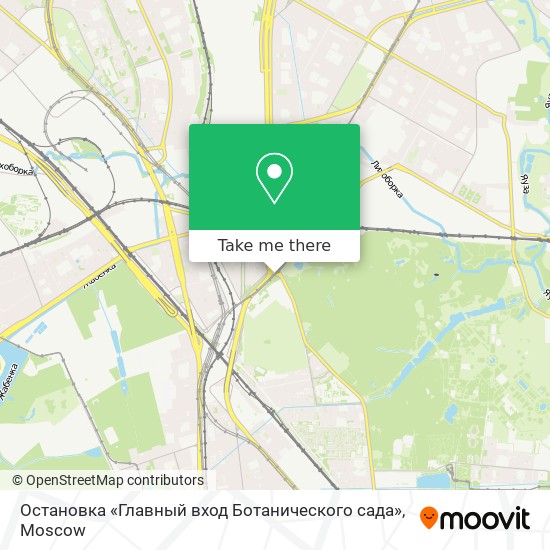 Остановка «Главный вход Ботанического сада» map