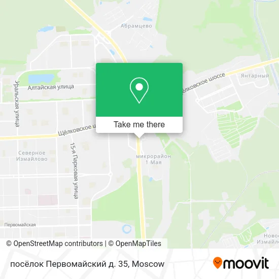 посёлок Первомайский д. 35 map