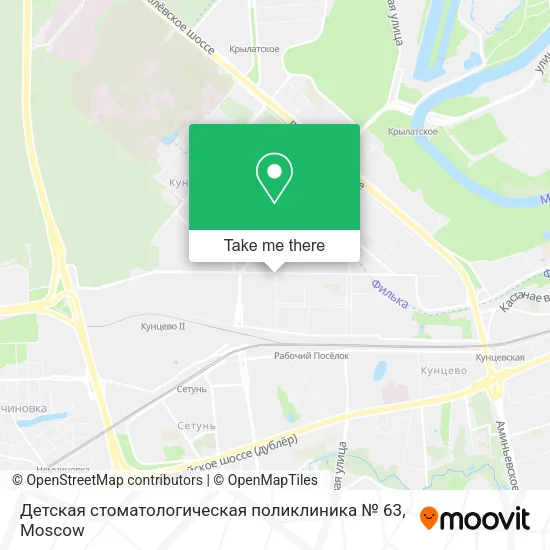 Детская стоматологическая поликлиника № 63 map