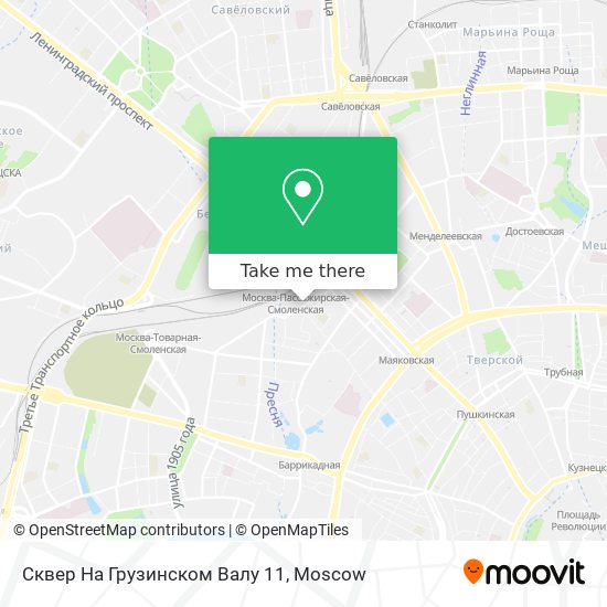 Сквер На Грузинском Валу 11 map