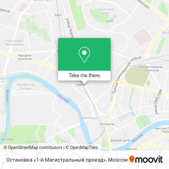 Остановка «1-й Магистральный проезд» map