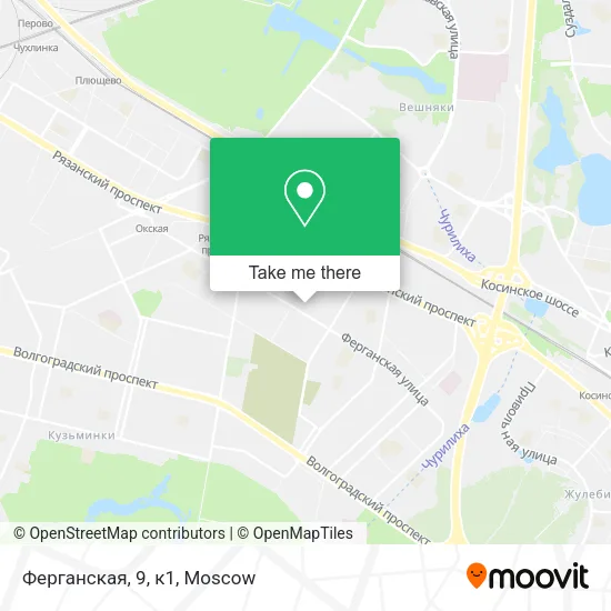 Ферганская, 9, к1 map