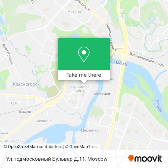 Ул.подмосковный Бульвар Д.11 map