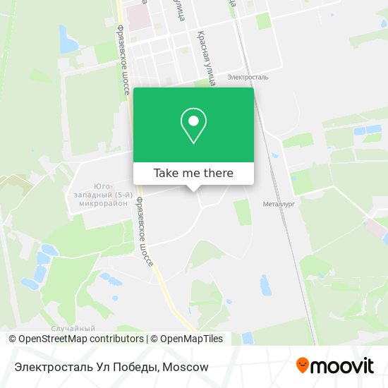 Электросталь Ул Победы map