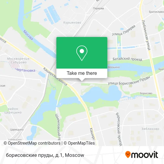 борисовские пруды, д.1 map