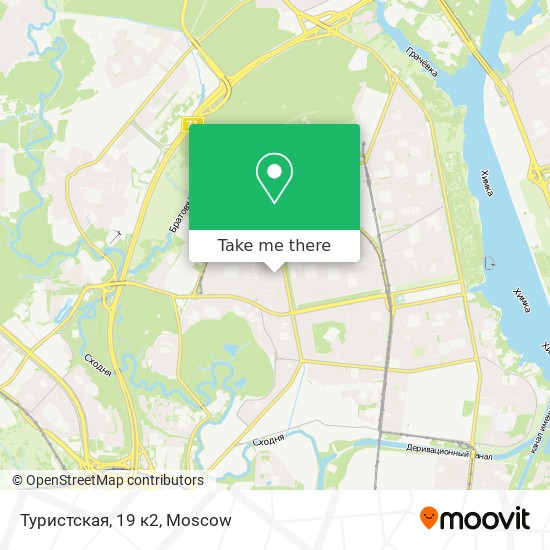 Туристская, 19 к2 map