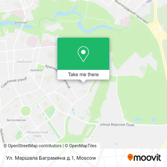 Ул. Маршала Баграмяна д.1 map