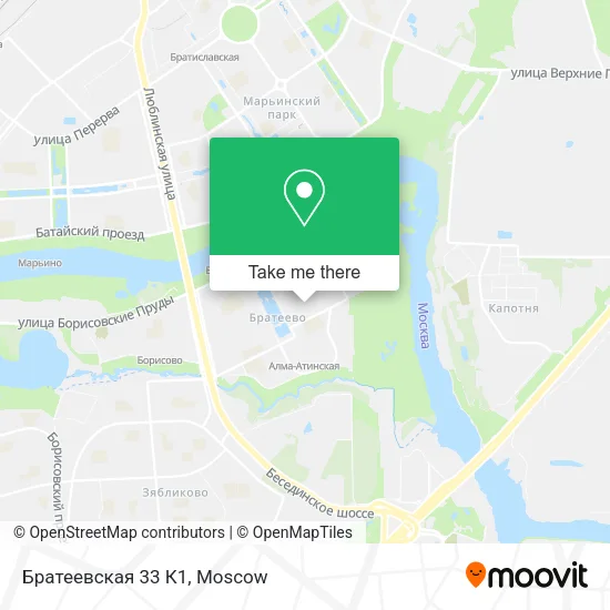 Братеевская 33 К1 map