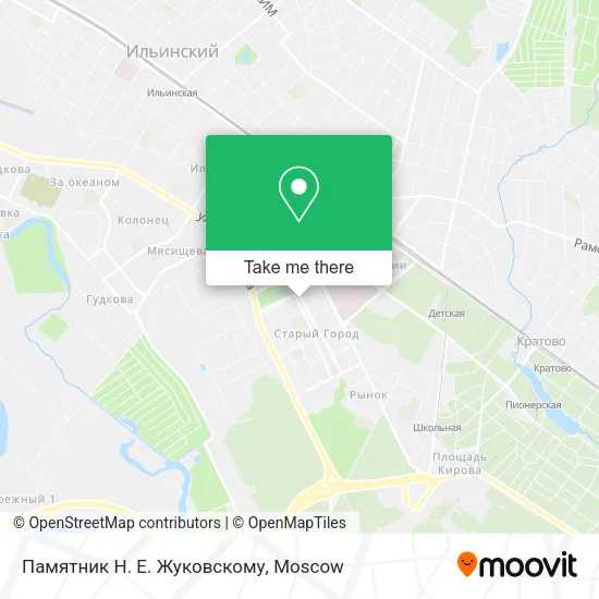 Памятник Н. Е. Жуковскому map